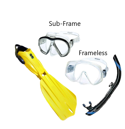 Mask, Fins, & Snorkel Package #3 Mask, Fins, & Snorkel Package #3